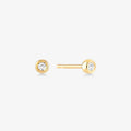 Diamond Round Solitaire Earrings