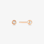 Diamond Round Solitaire Earrings