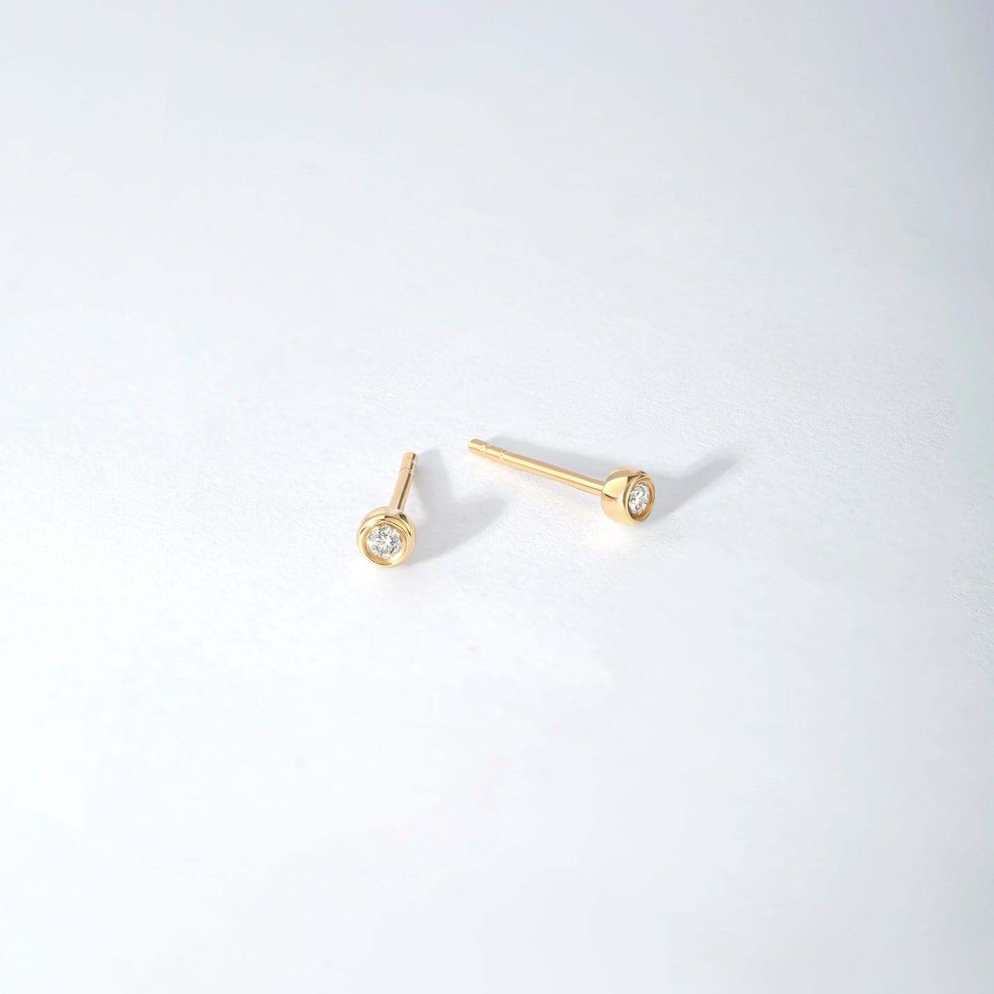 Diamond Round Solitaire Earrings