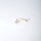 Diamond Round Solitaire Earrings