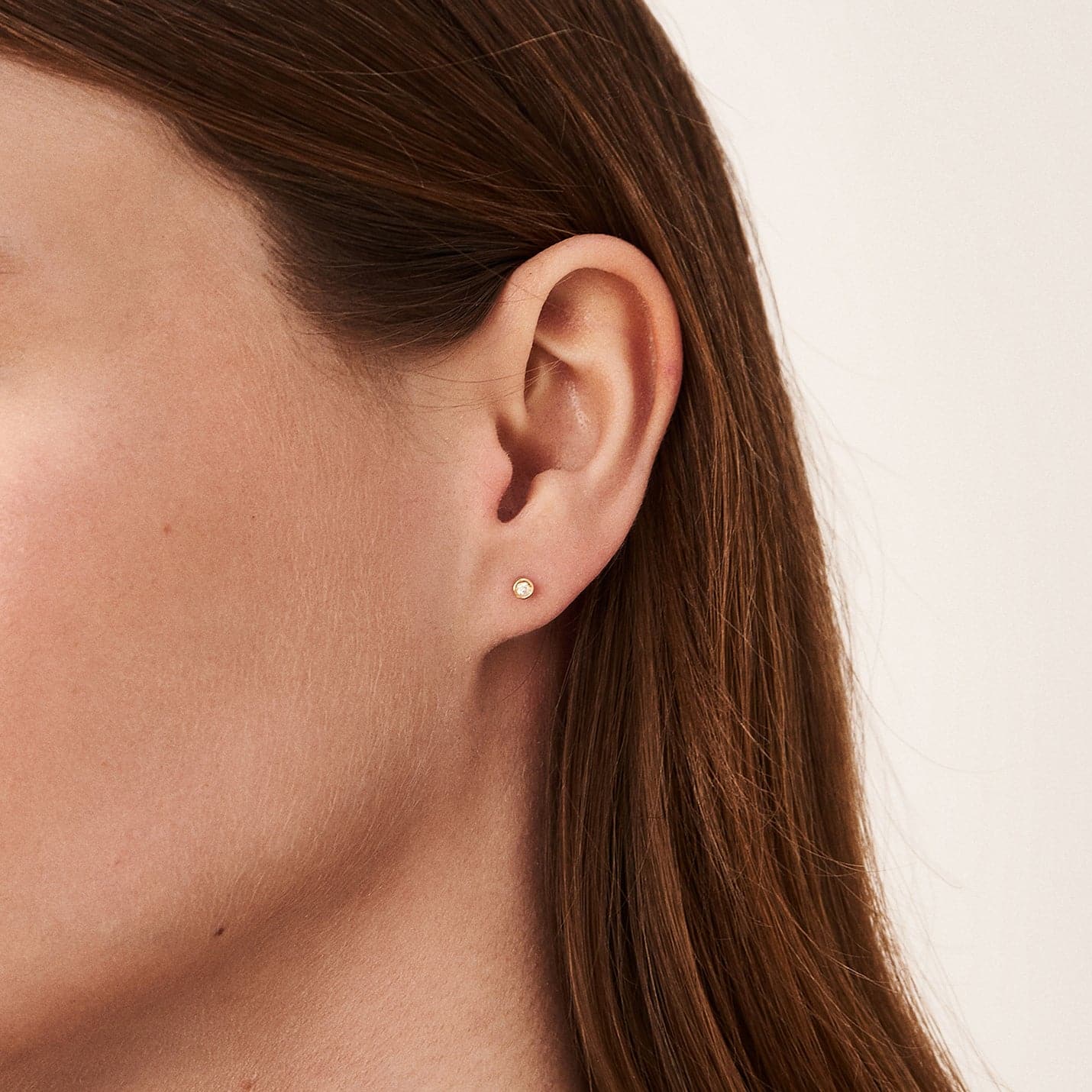 Diamond Round Solitaire Earrings