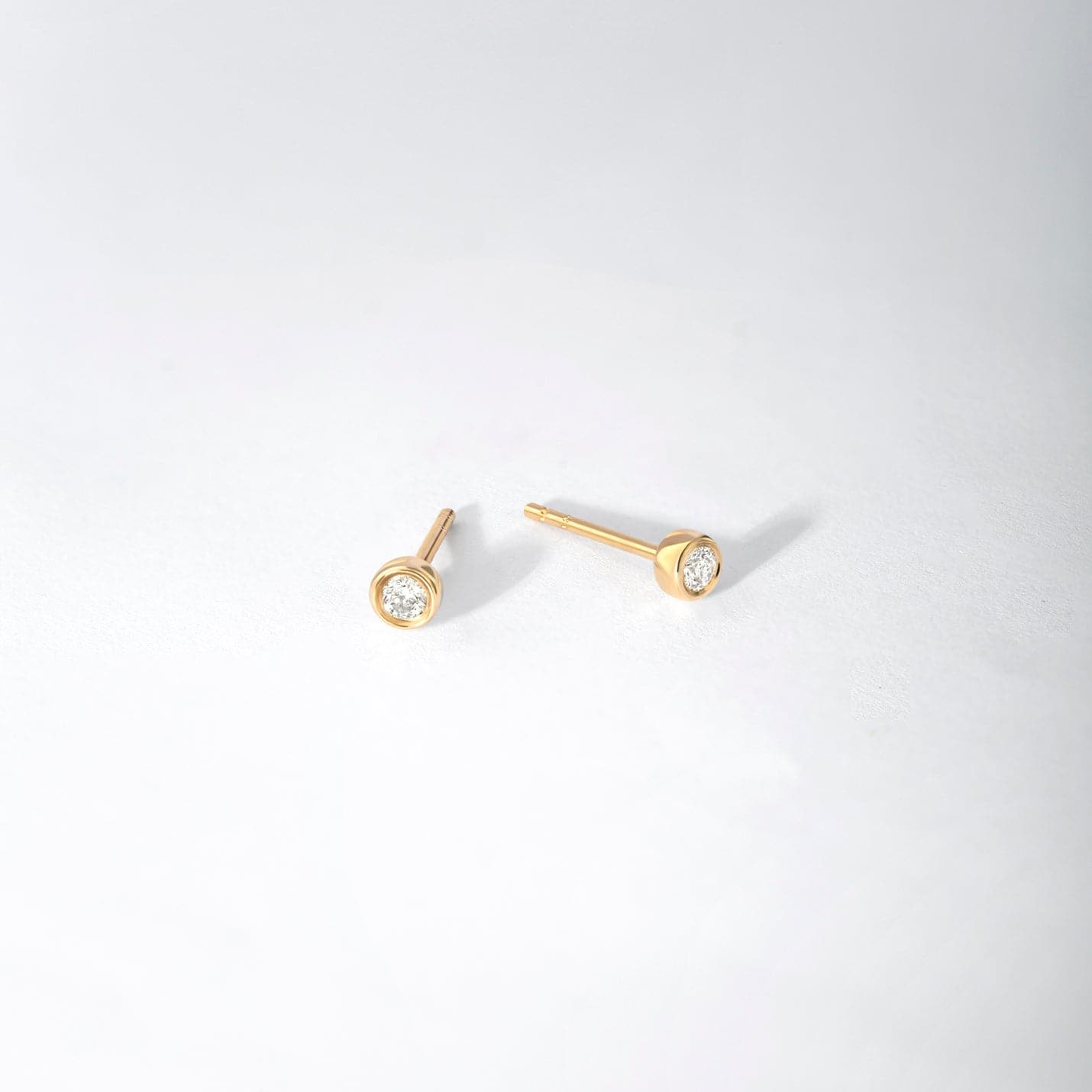 Diamond Round Solitaire Earrings