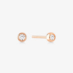 Diamond Round Solitaire Earrings