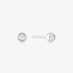 Diamond Round Solitaire Earrings