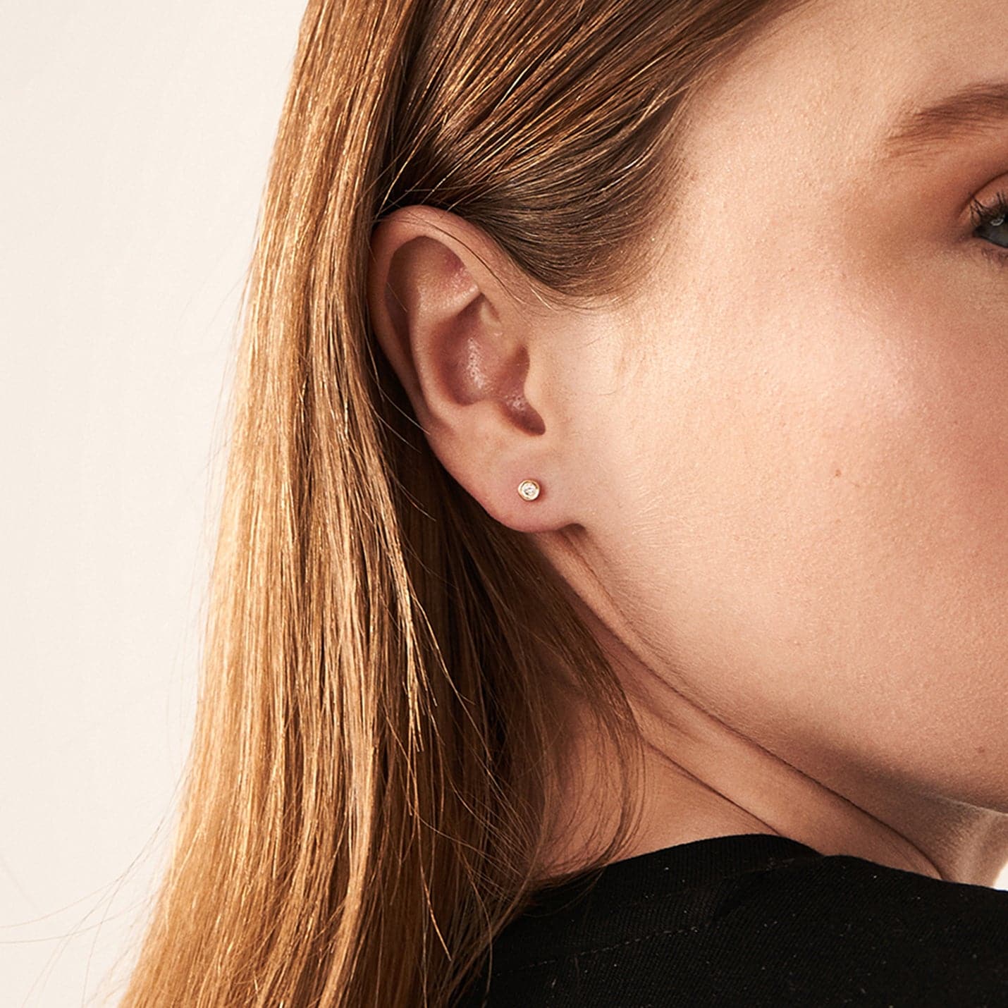 Diamond Round Solitaire Earrings