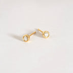 Diamond Round Solitaire Earrings