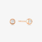 Diamond Round Solitaire Earrings