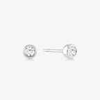 Diamond Round Solitaire Earrings