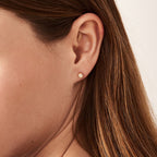 Diamond Round Solitaire Earrings