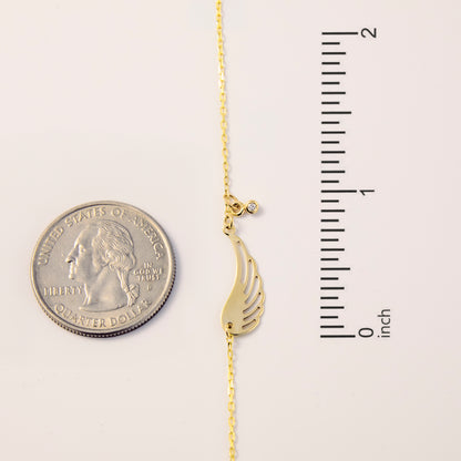 Diamond Wing Bracelet