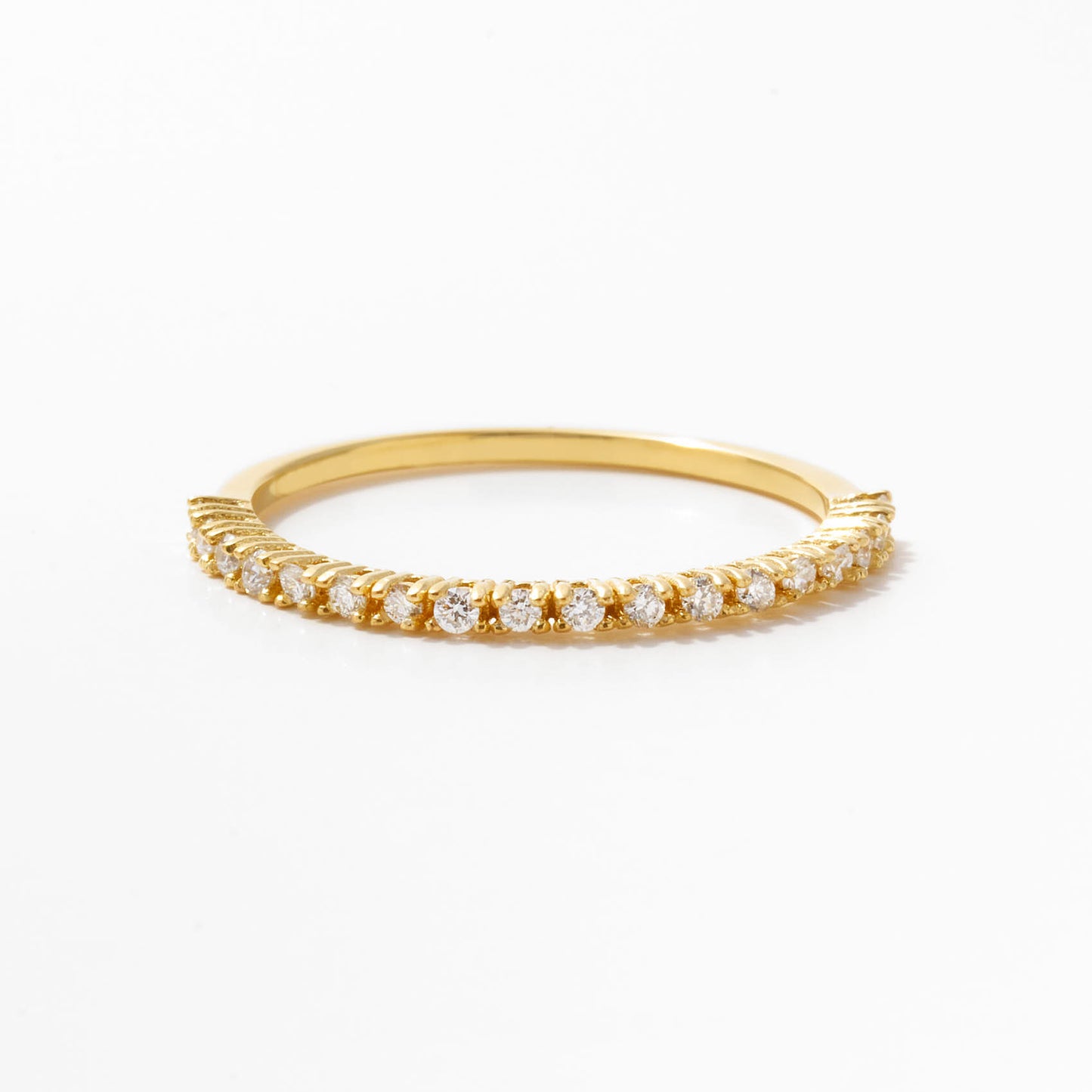 Diamond Half Eternity Ring in 14k Solid Gold