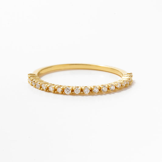 Diamond Half Eternity Ring in 14k Solid Gold