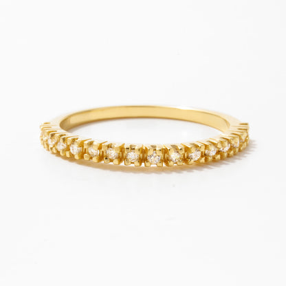 0.25 ct. Half Eternity Diamond Ring in 14k Solid Gold