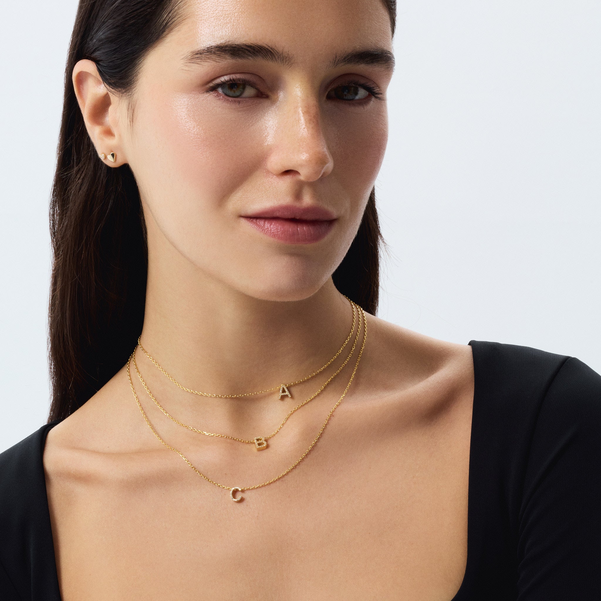 Diamond Letter Necklace