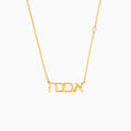Diamond Custom Hebrew Name Necklace