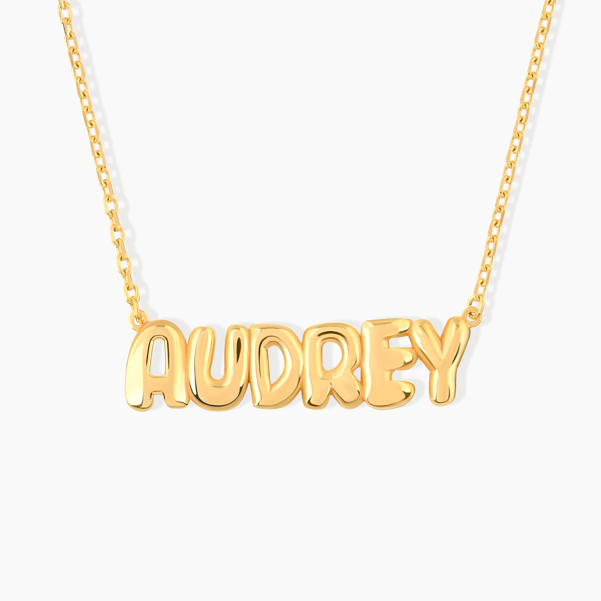 Diamond Bubble Name Necklace