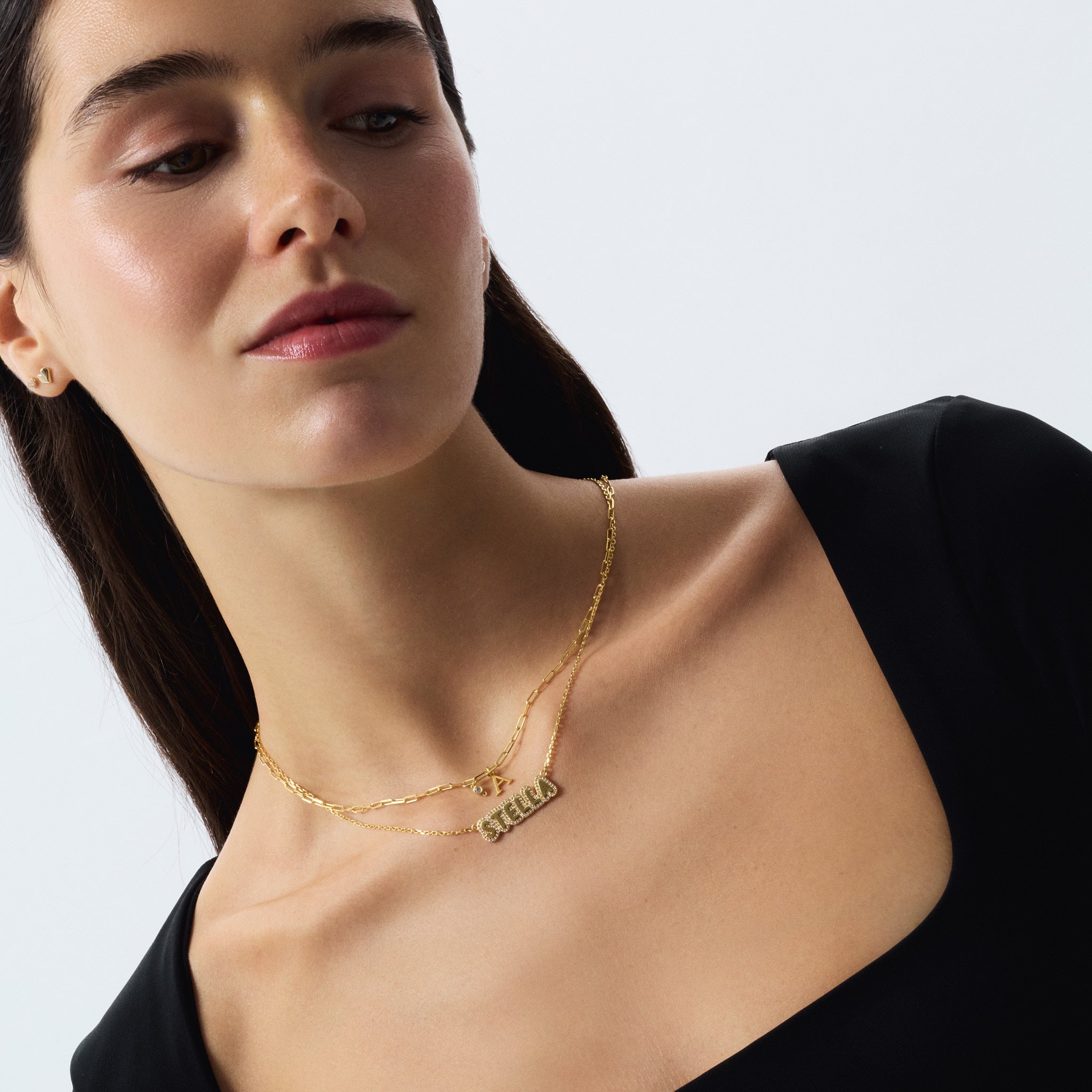 Diamond Initial Necklace - All initials are available