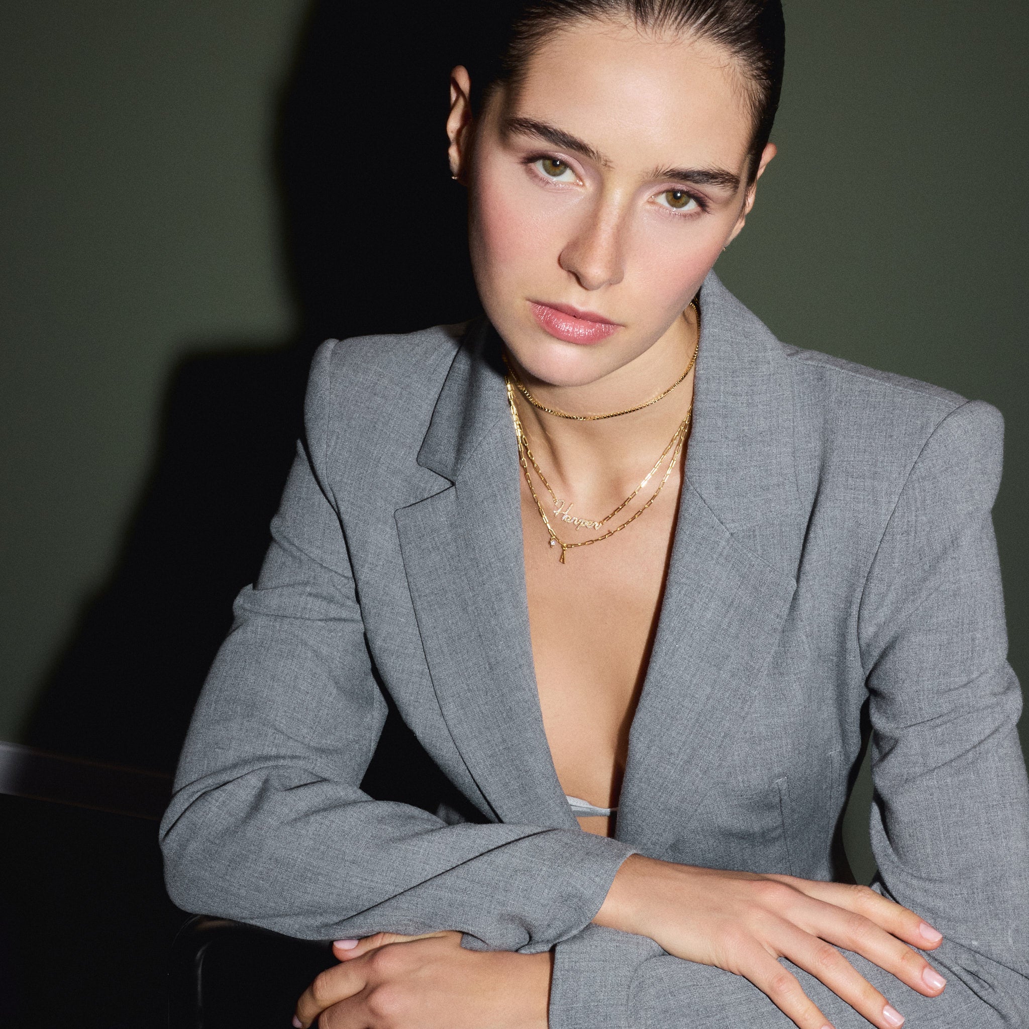 Diamond Initial Necklace - All initials are available