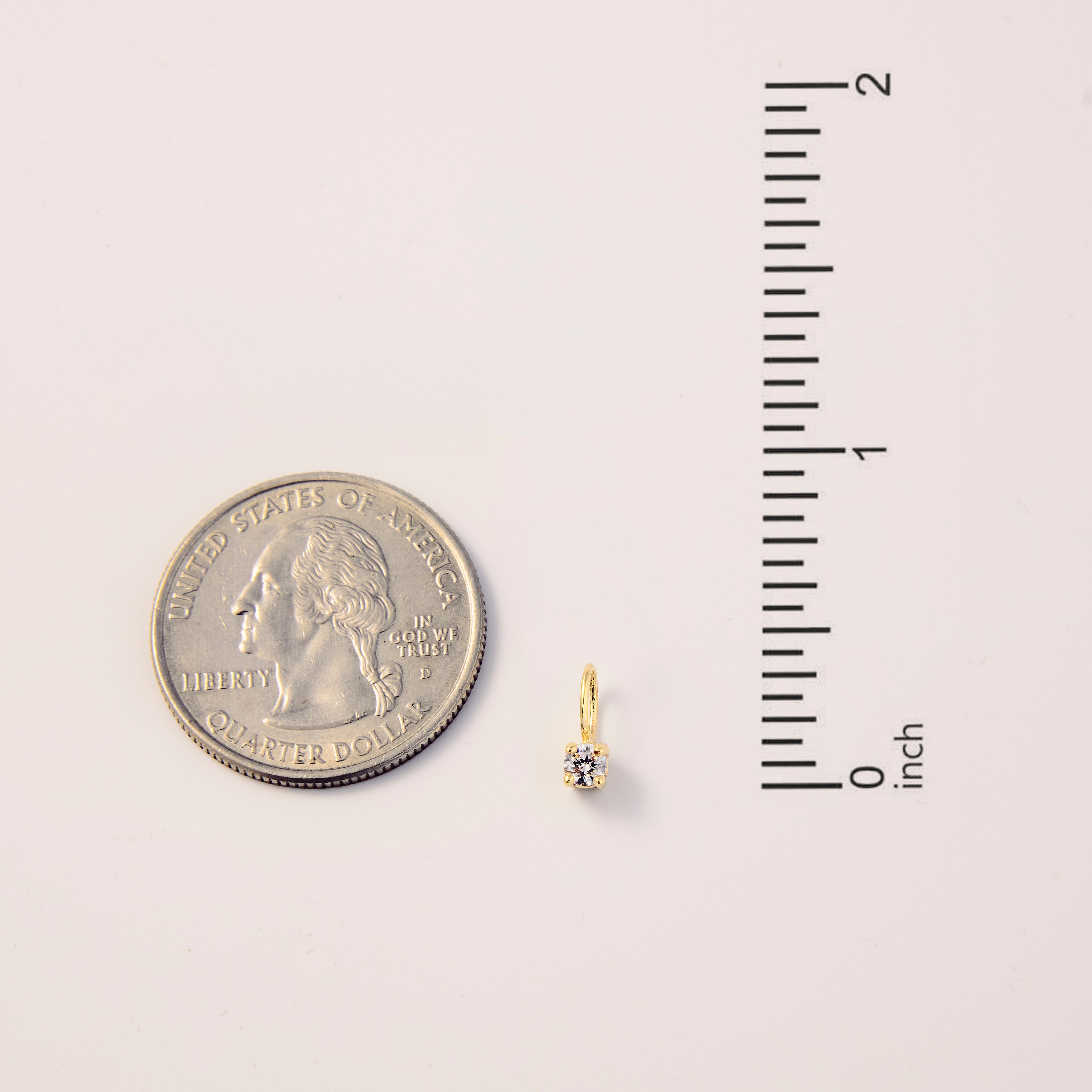 Round 4-Prong Solitaire Diamond Pendant Necklace