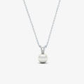 Diamond and Freshwater Cultured Pearl Pendant Necklace
