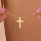Tiny Cross Necklace