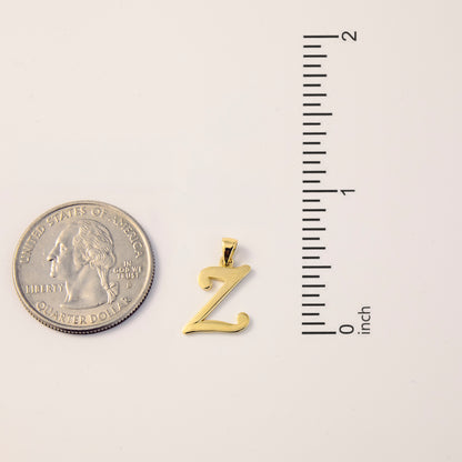 Dainty Script Letter Pendant Necklace