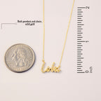 Diamond Script Name Necklace