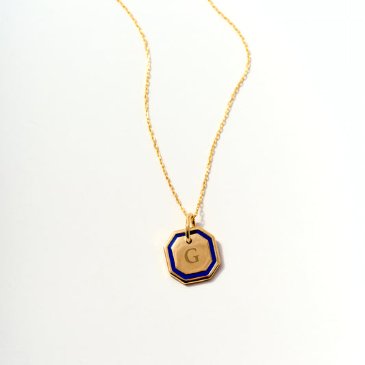 Engravable Enamel Tag Necklace