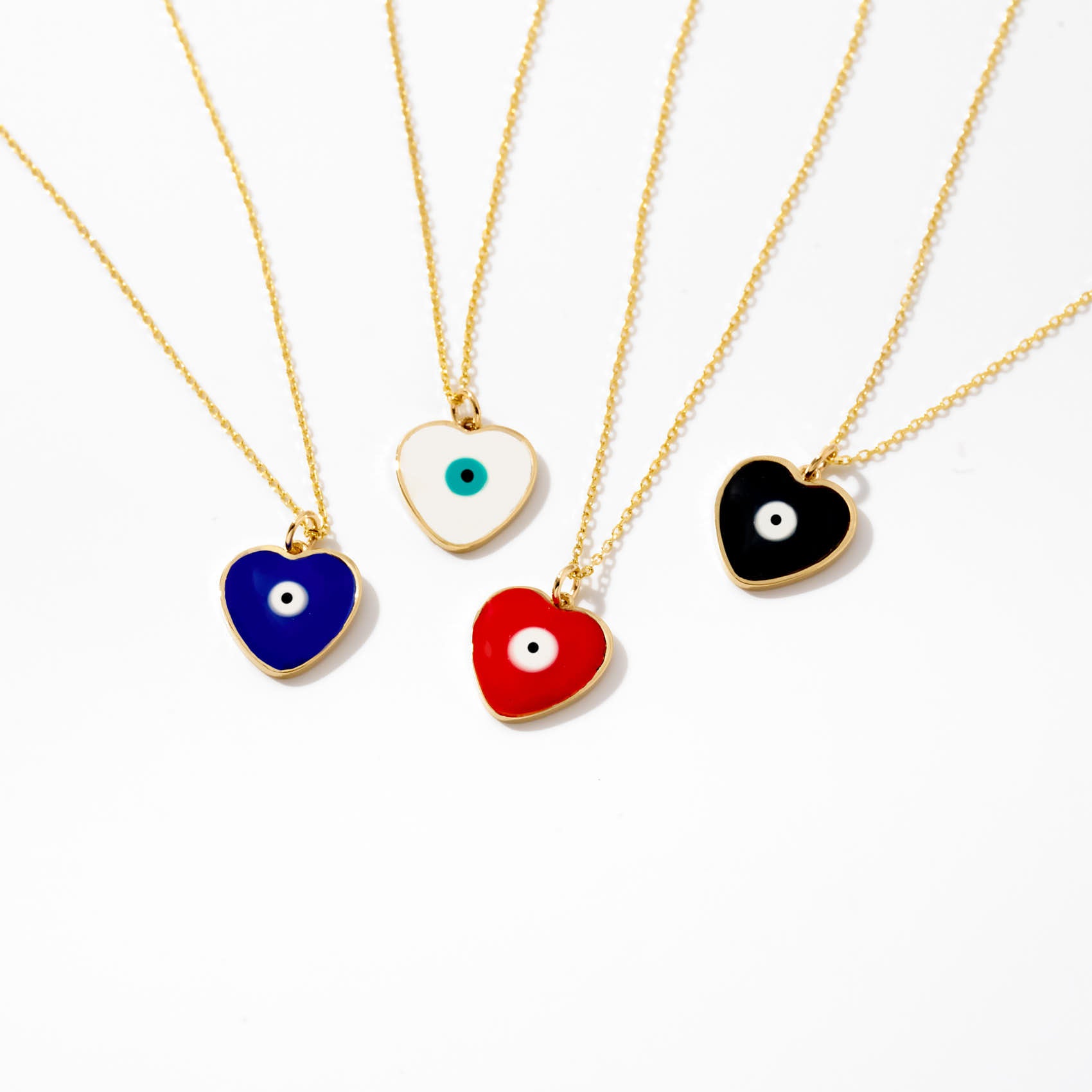 Gold 14K Enamel Evil Eye Pendant 2024