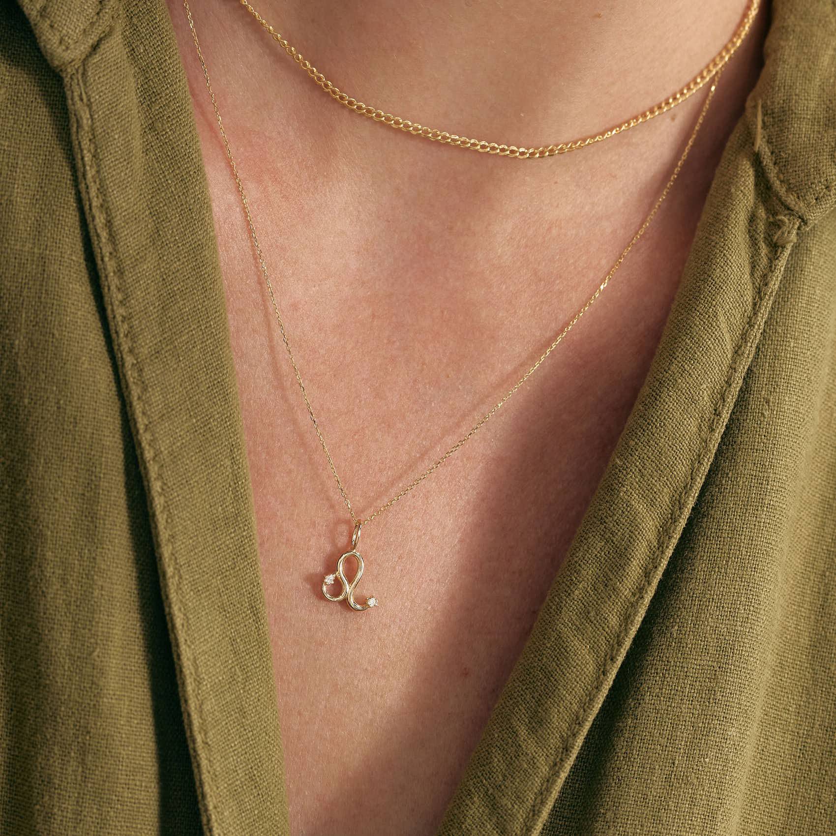 Diamond Zodiac Sign Necklace