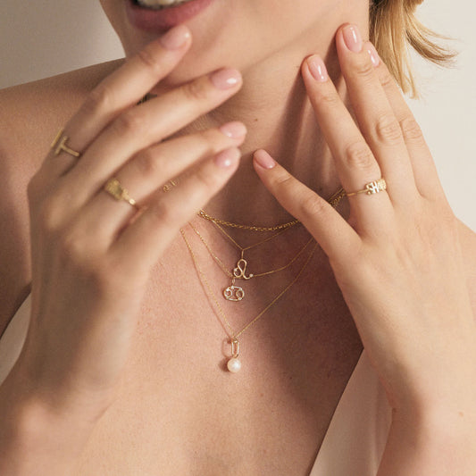 Diamond Zodiac Sign Necklace