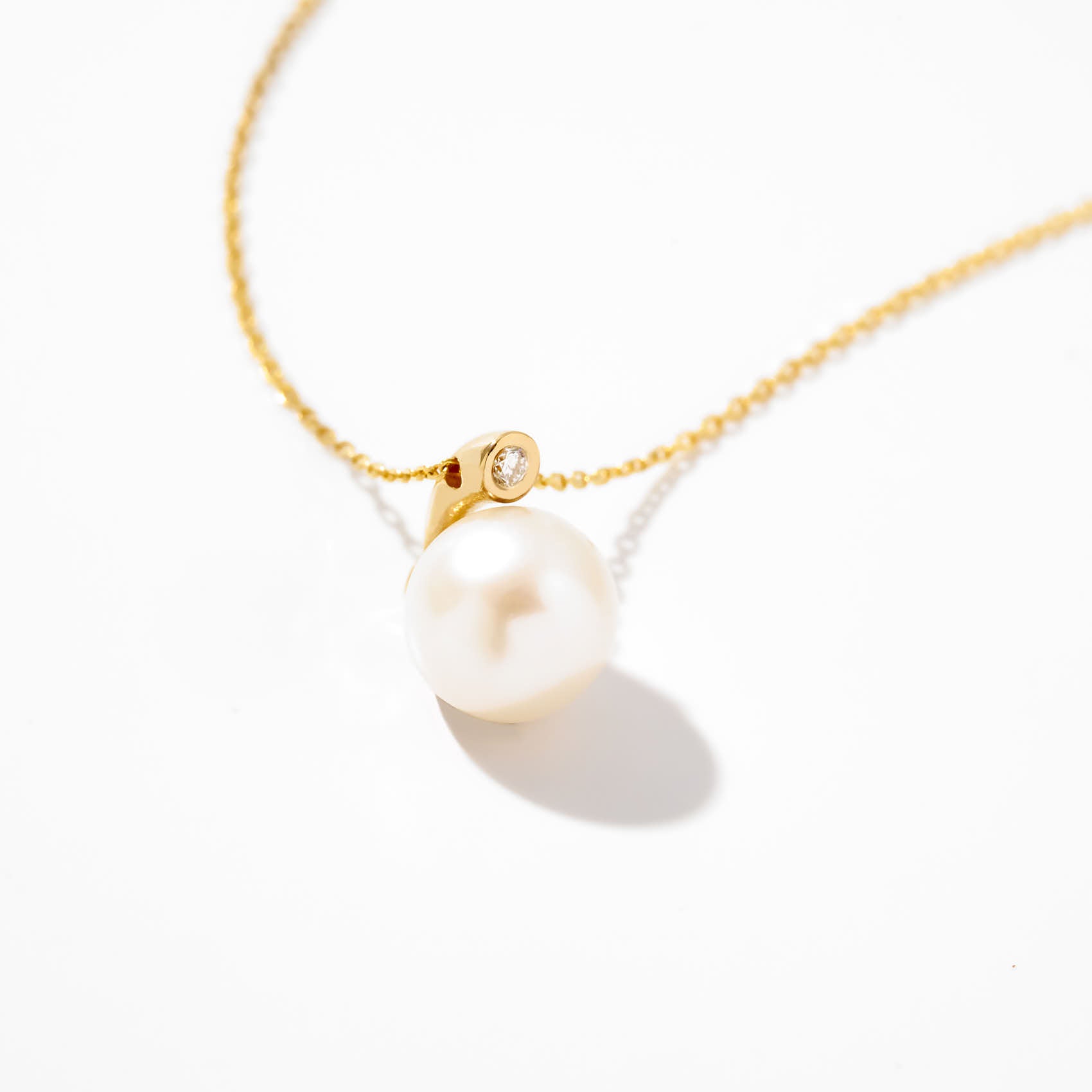 14k Gold Pearl Necklace • Gold Filled • Pearl • 14k Gold Floating Pearl Necklace • Fine Jewelry • For Her • Gift • Anniversary hotsell