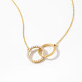 Diamond Interlocking Circle Necklace