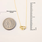 Intertwined Linked Paperclip Necklace