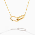 Intertwined Linked Paperclip Necklace