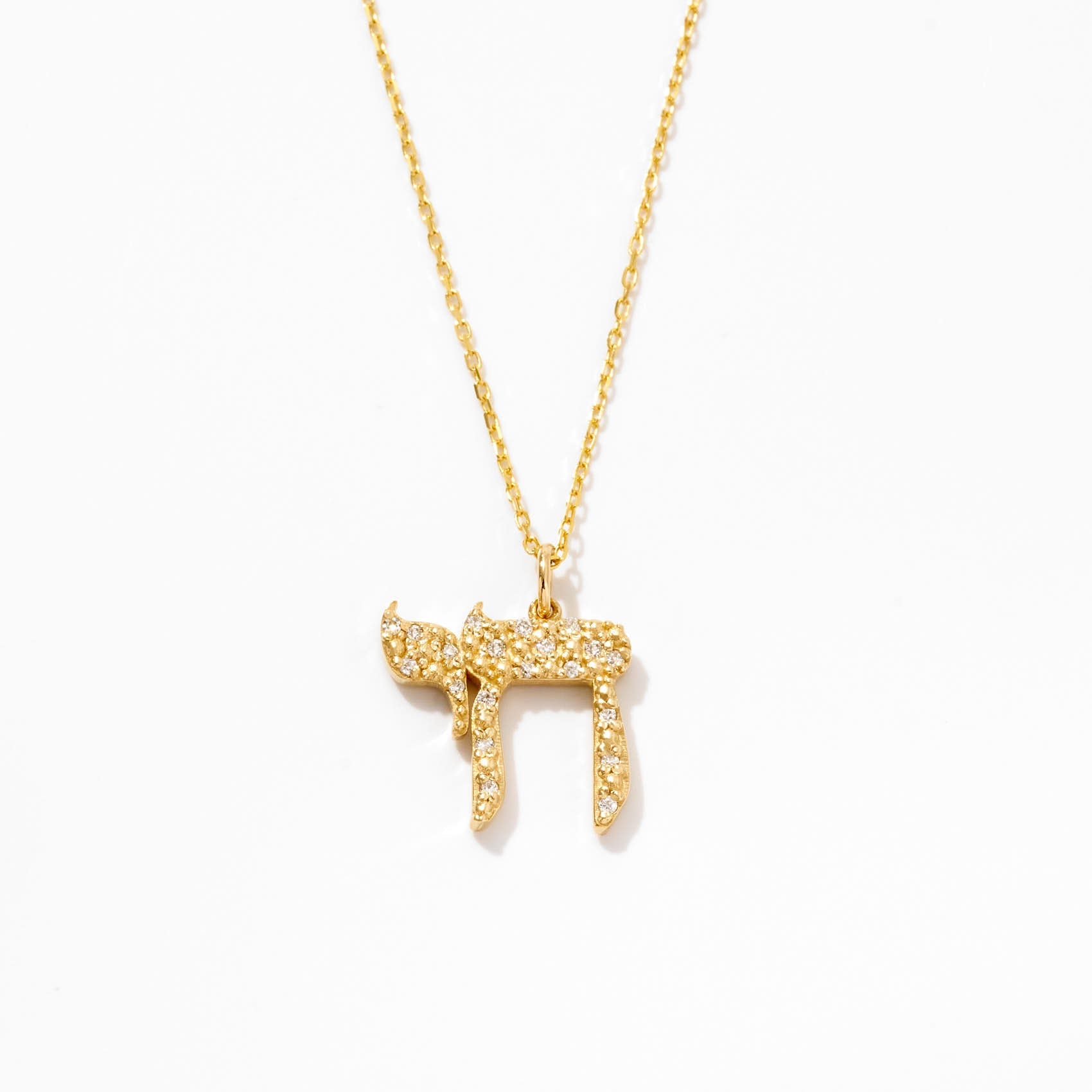 Diamond Chai Life Necklace
