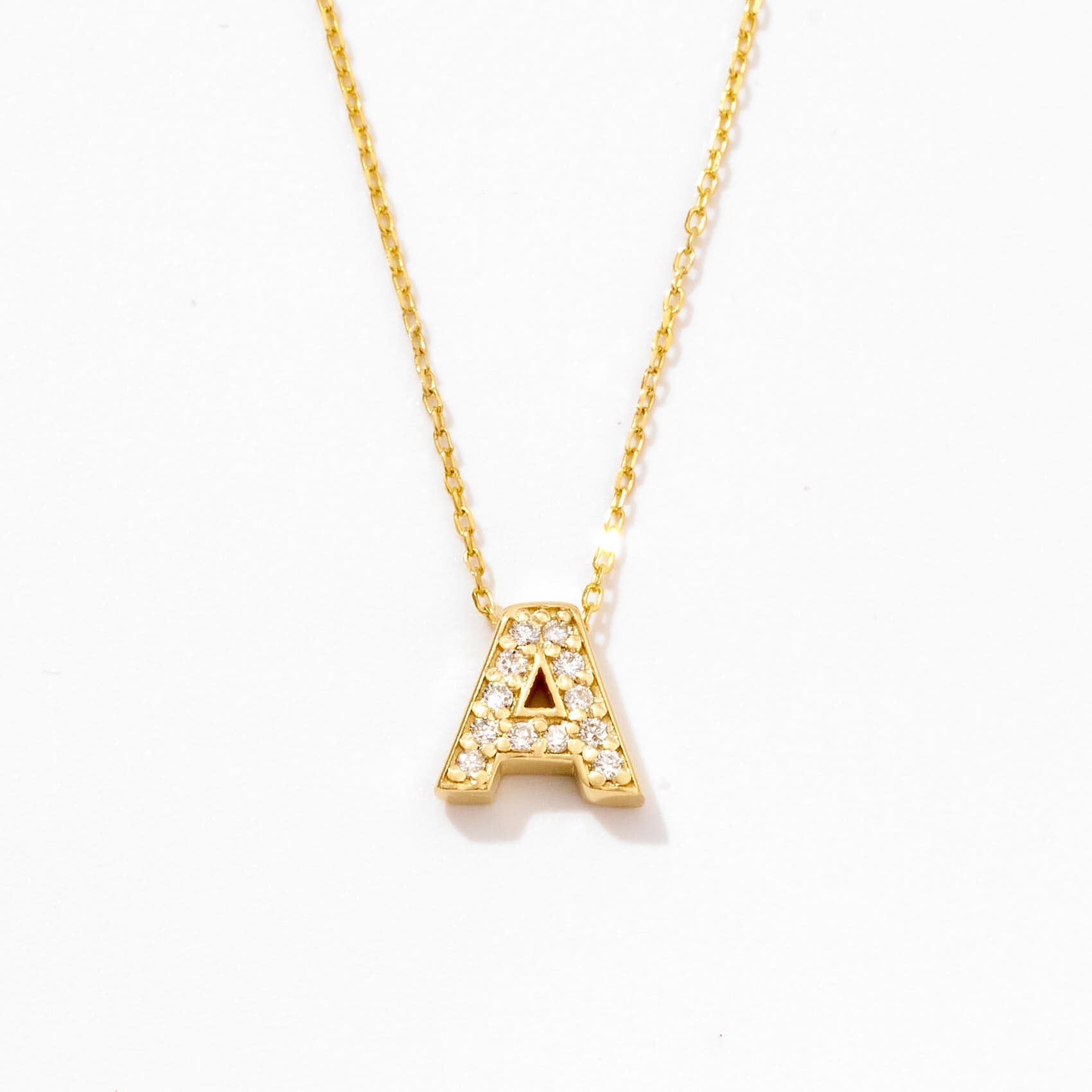 Diamond Letter Necklace