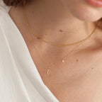 Diamond Moon Star Necklace