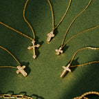 Small Diamond Cross Necklace