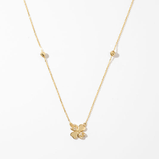 Diamond Four-Leaf Clover Necklace