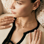 Tiny Diamond Cross Necklace