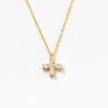 Tiny Diamond Cross Necklace