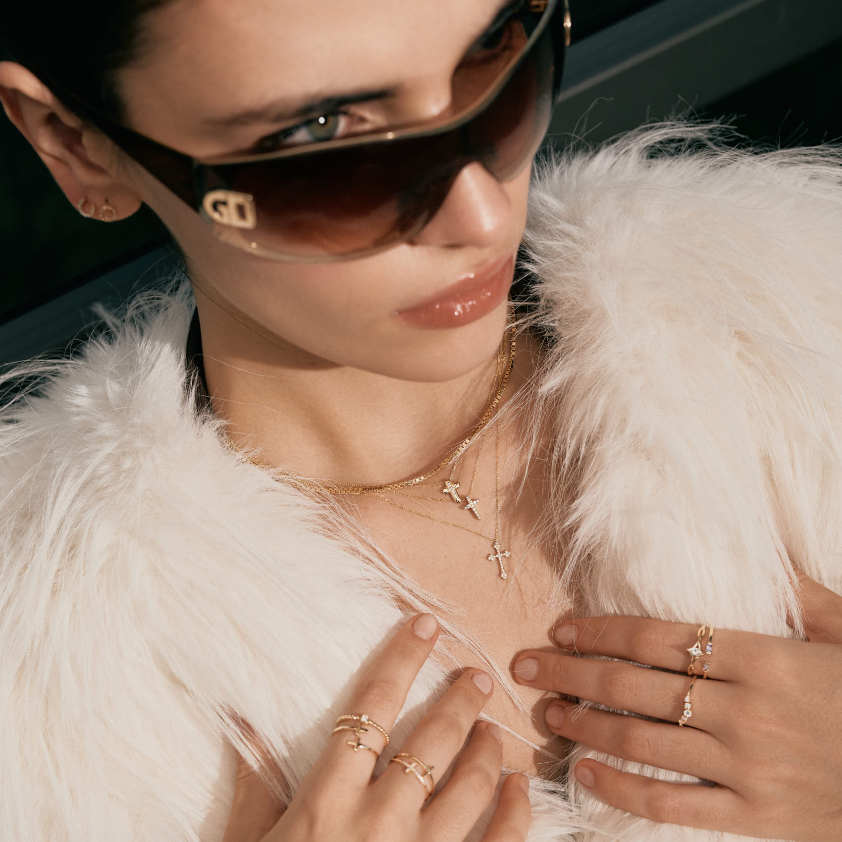 Diamond Petite Cross Necklace