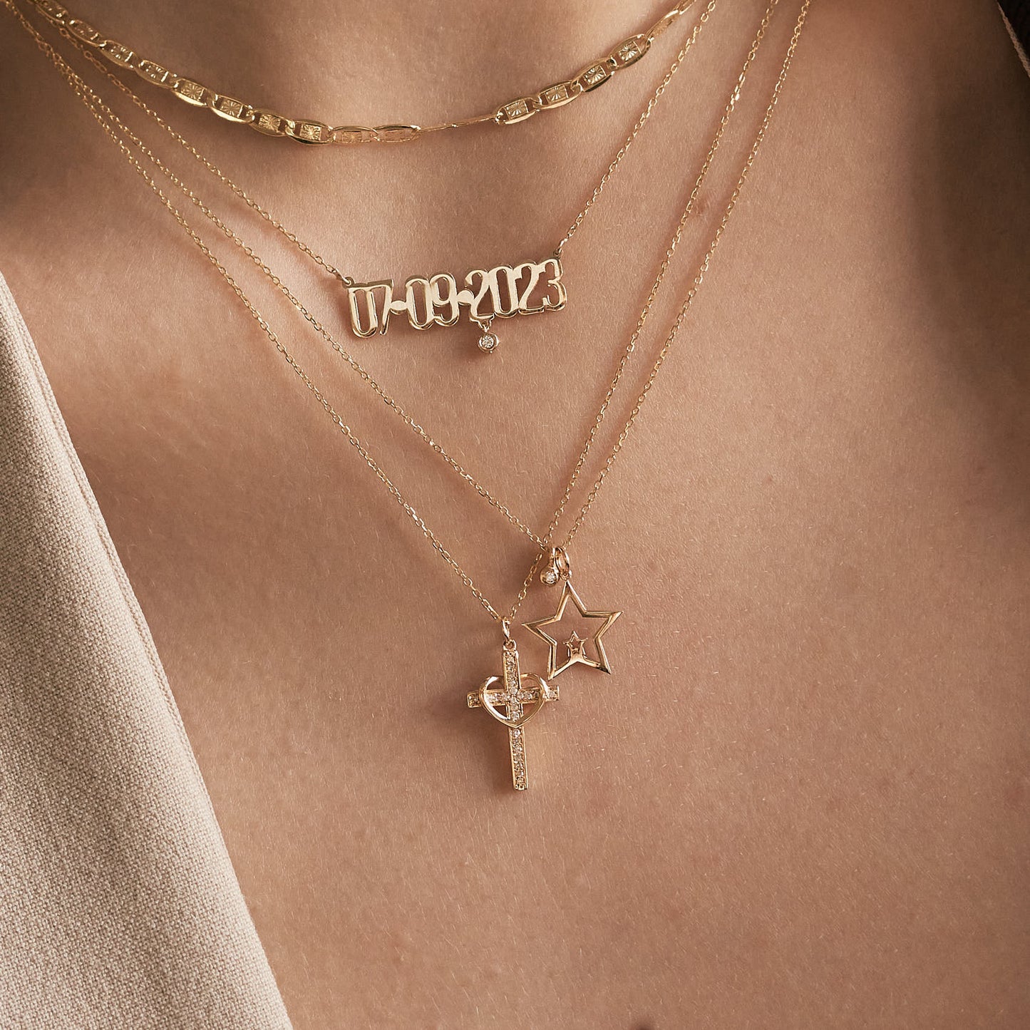 Tiny Star Diamond Necklace