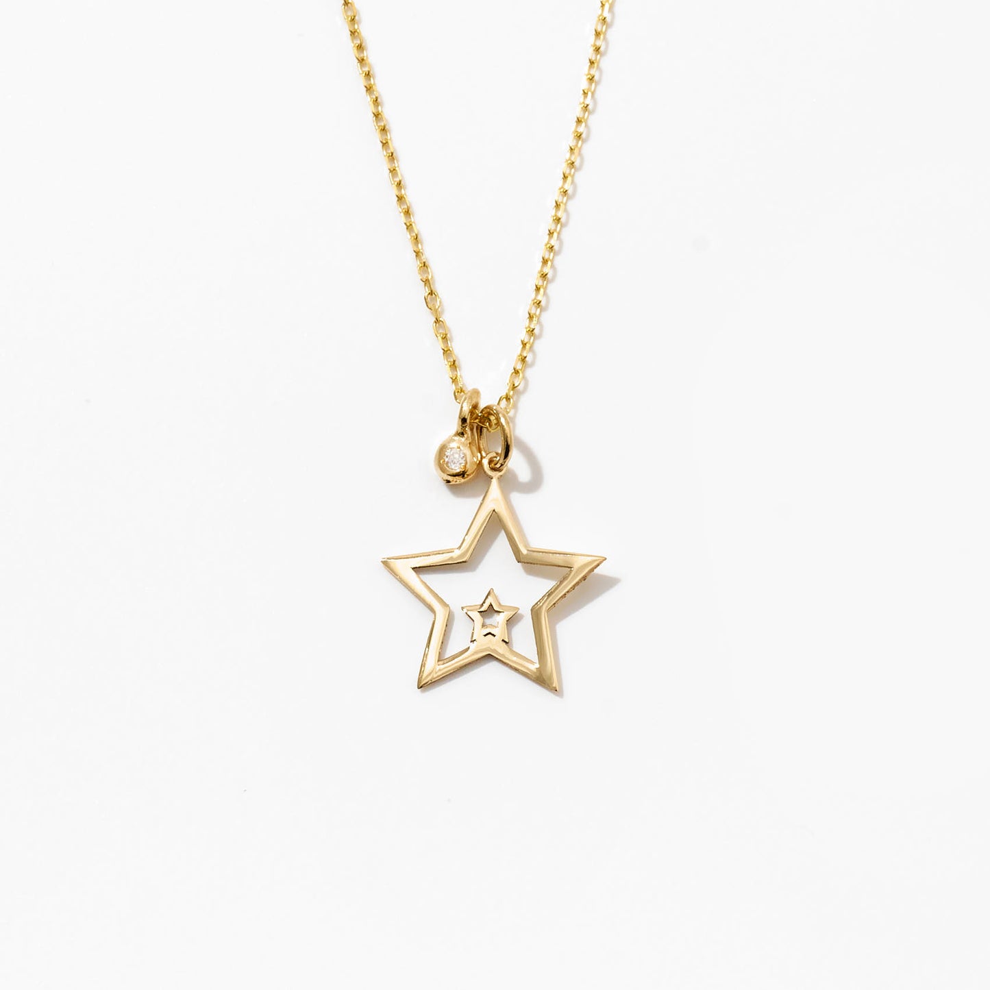 Tiny Star Diamond Necklace