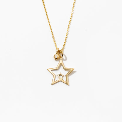 Tiny Star Diamond Necklace