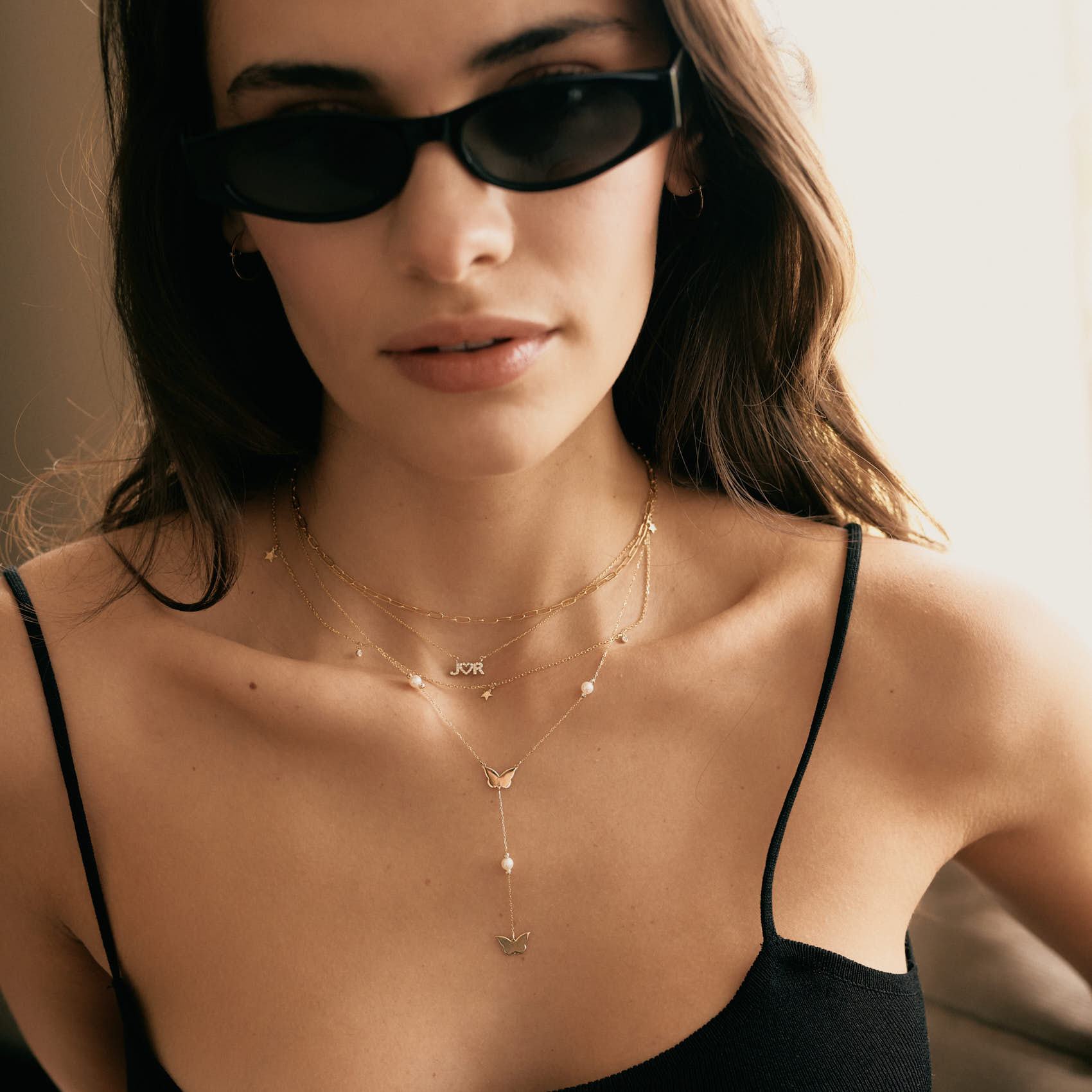 Diamond Couple's Initial Heart Necklace