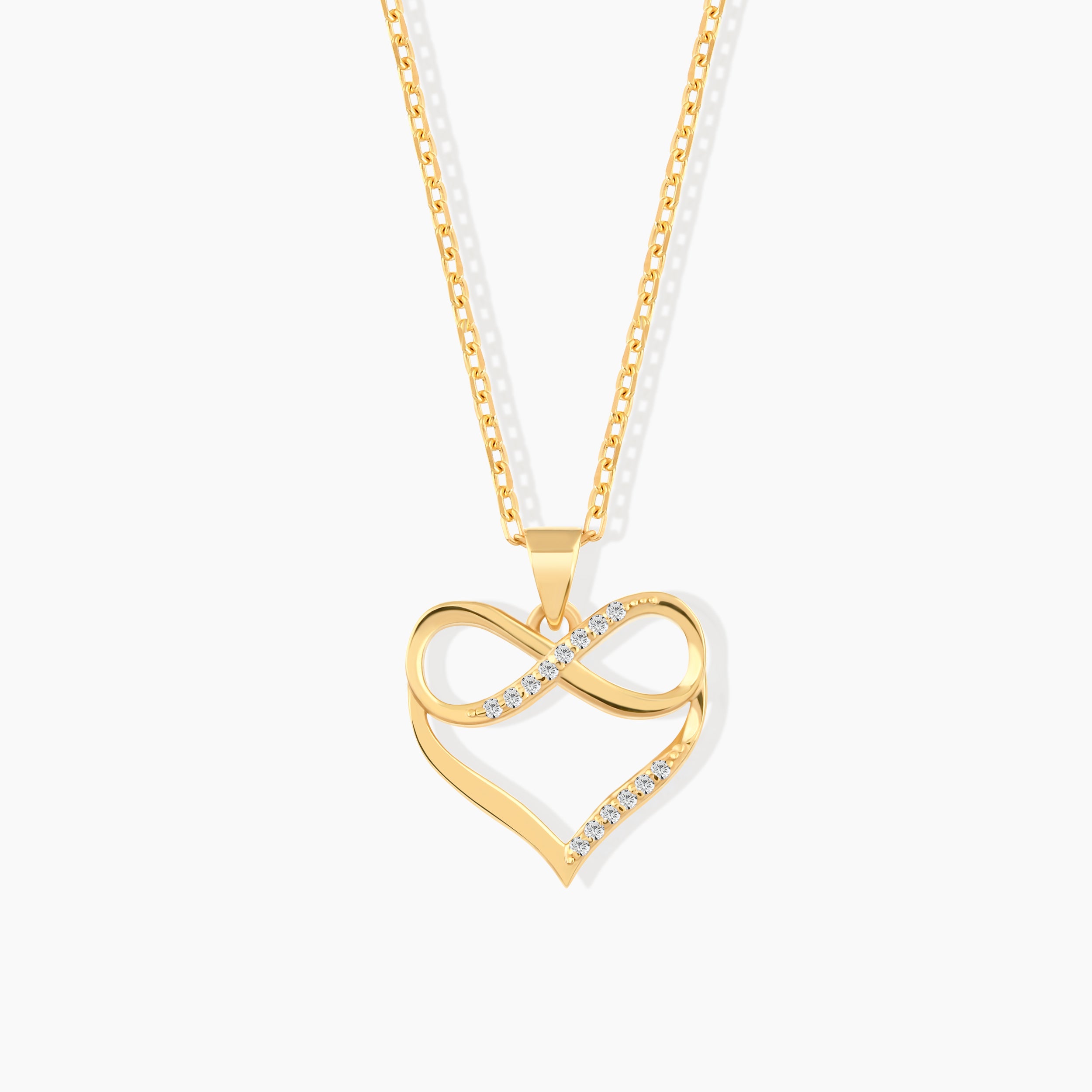 Diamond Infinity Heart Necklace