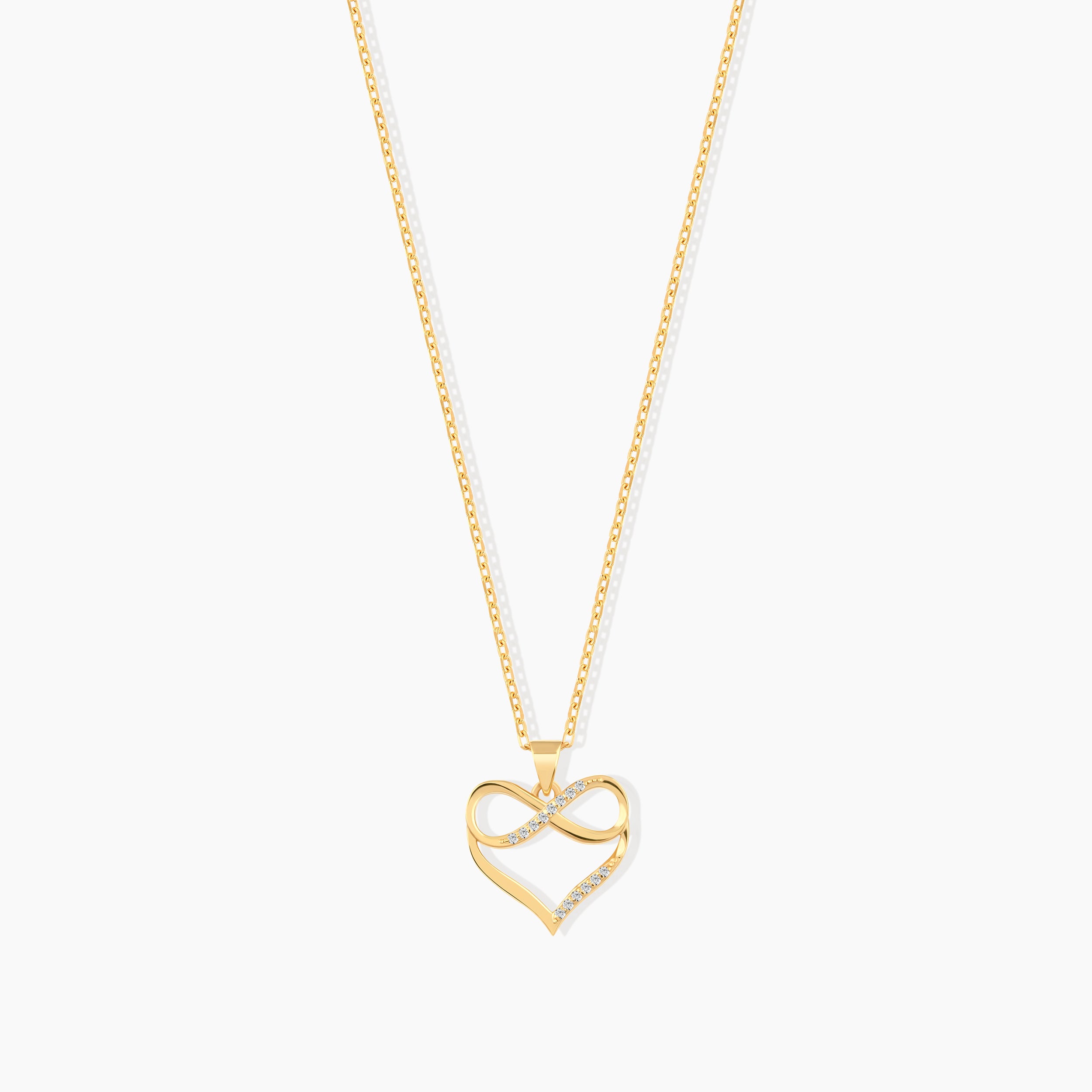 Diamond Infinity Heart Necklace
