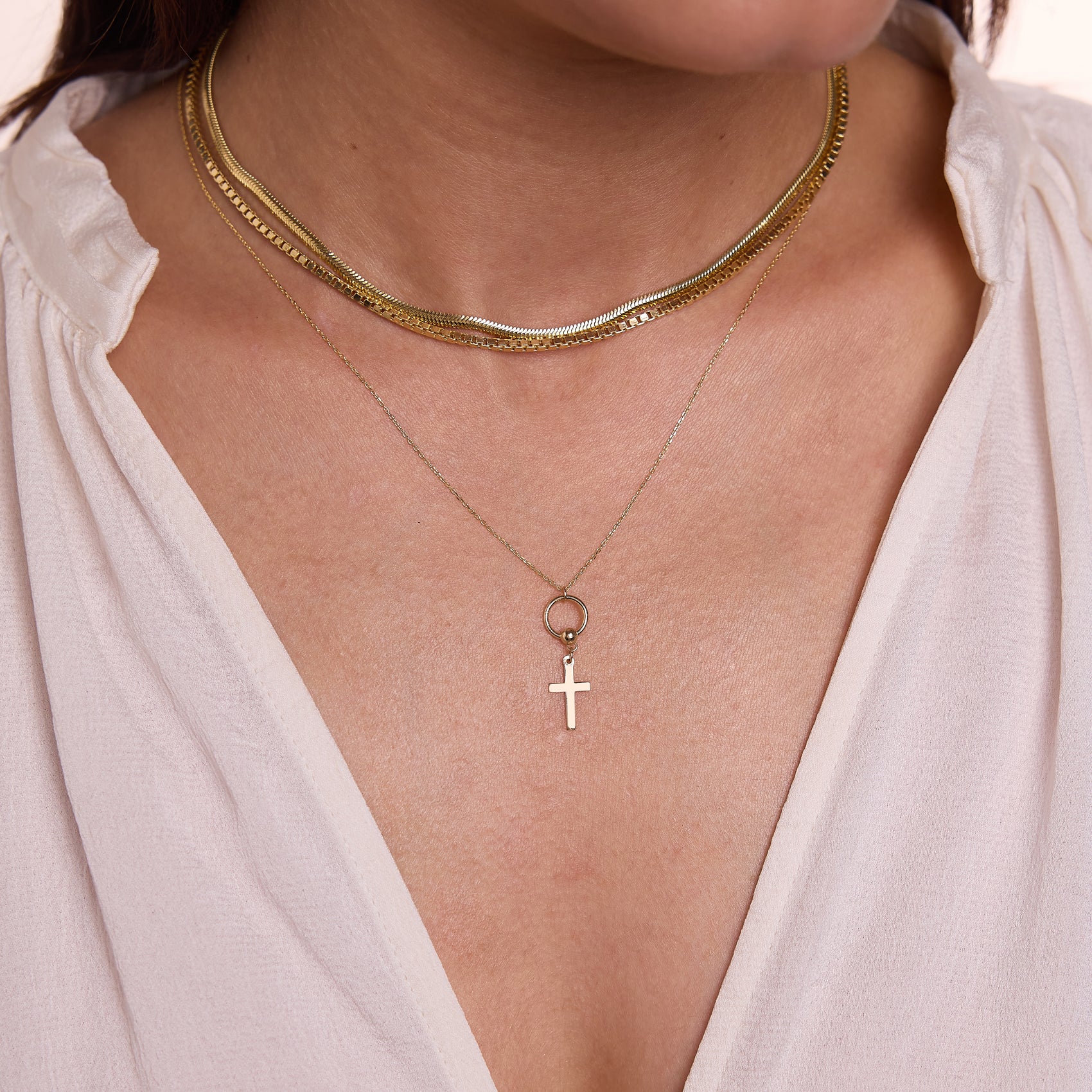 Cross Charm Necklace